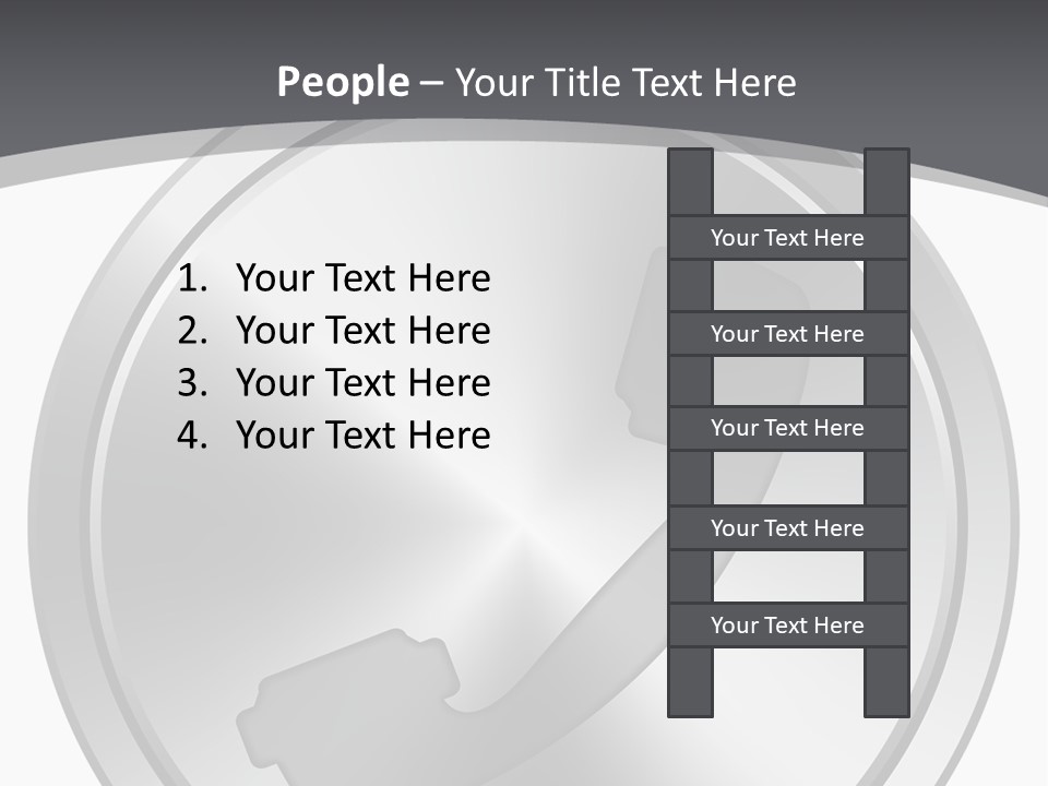 A Metal Button With A Phone On It PowerPoint Template