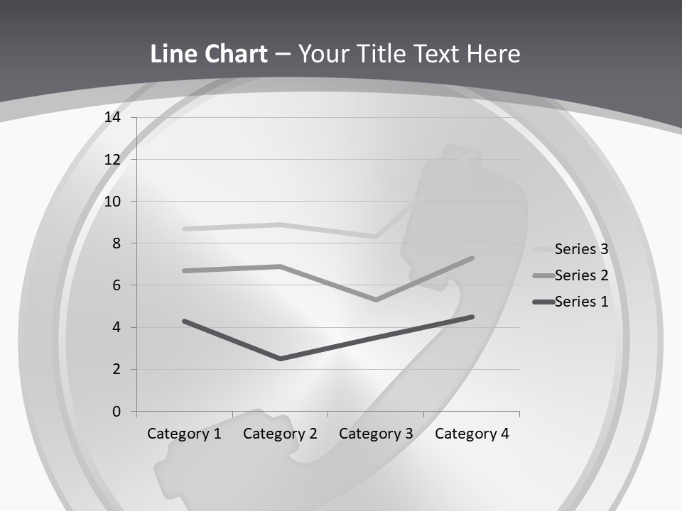 A Metal Button With A Phone On It PowerPoint Template