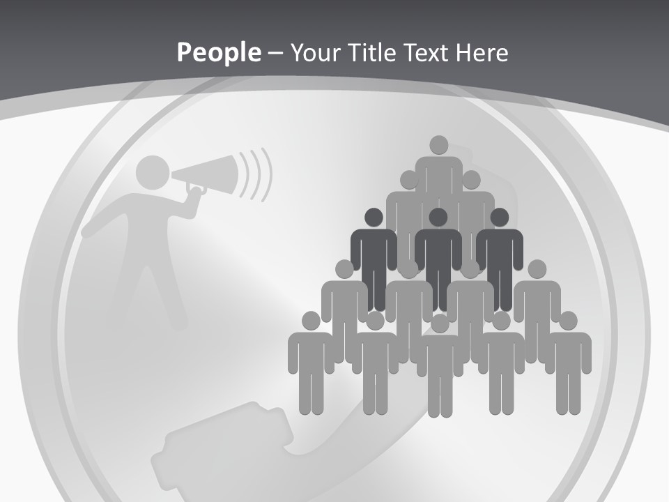 A Metal Button With A Phone On It PowerPoint Template