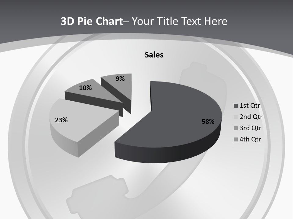 A Metal Button With A Phone On It PowerPoint Template