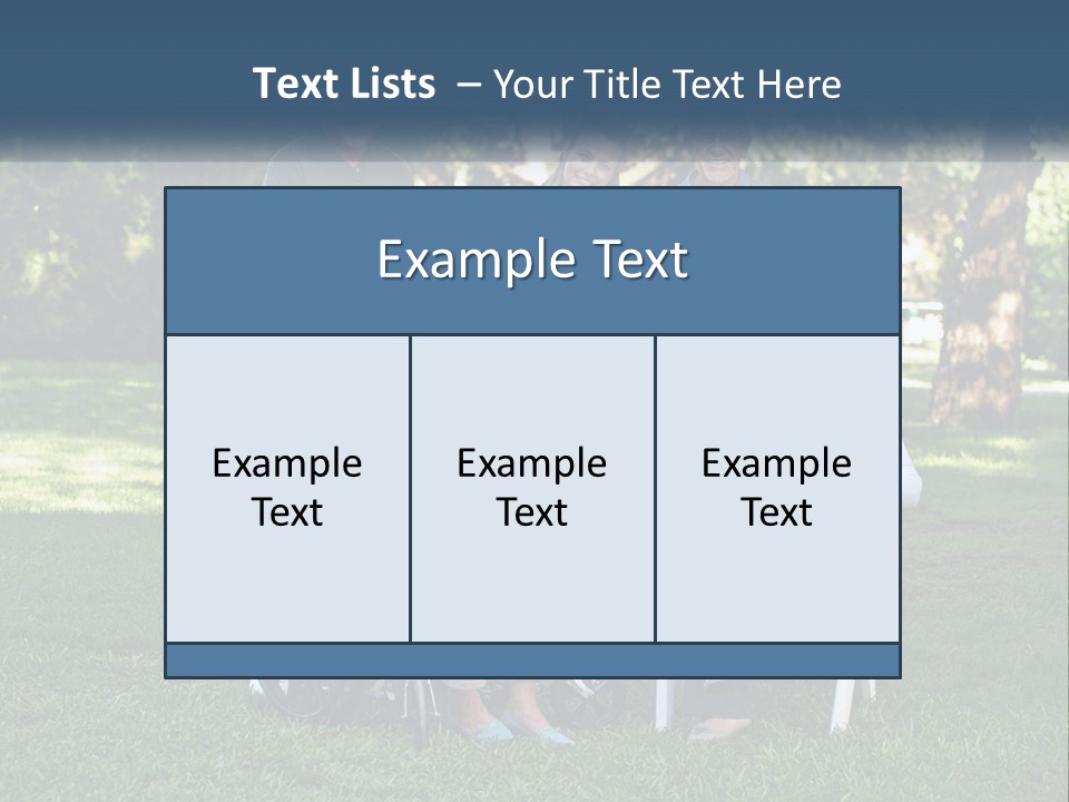 A Group Of People In A Park With A Wheel Chair PowerPoint Template