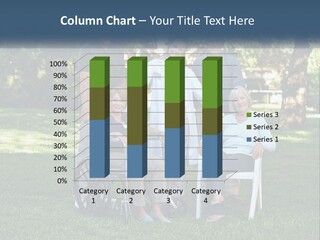A Group Of People In A Park With A Wheel Chair PowerPoint Template