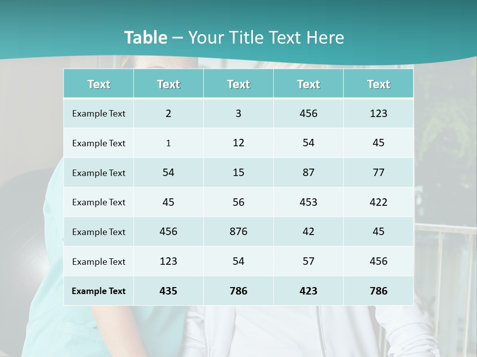 A Couple Of Women Standing Next To Each Other PowerPoint Template