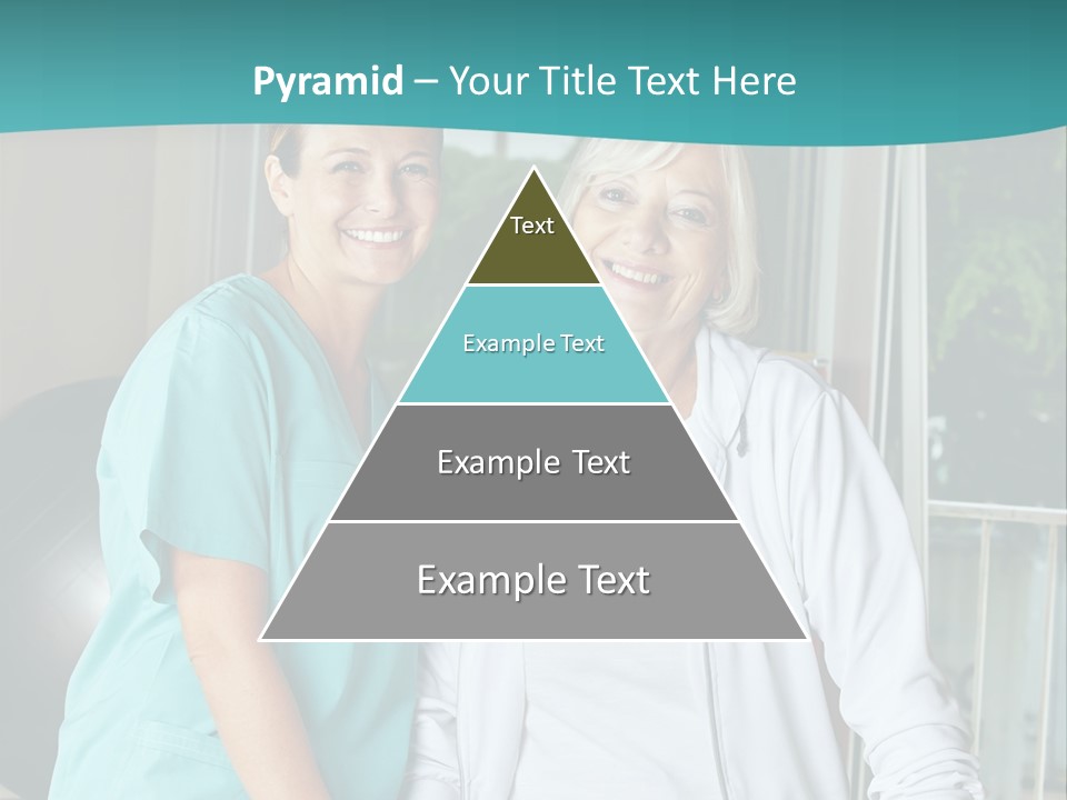 A Couple Of Women Standing Next To Each Other PowerPoint Template