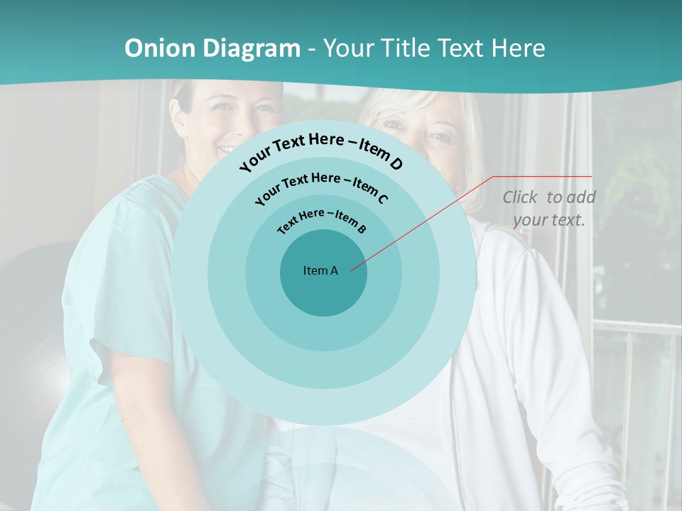 A Couple Of Women Standing Next To Each Other PowerPoint Template