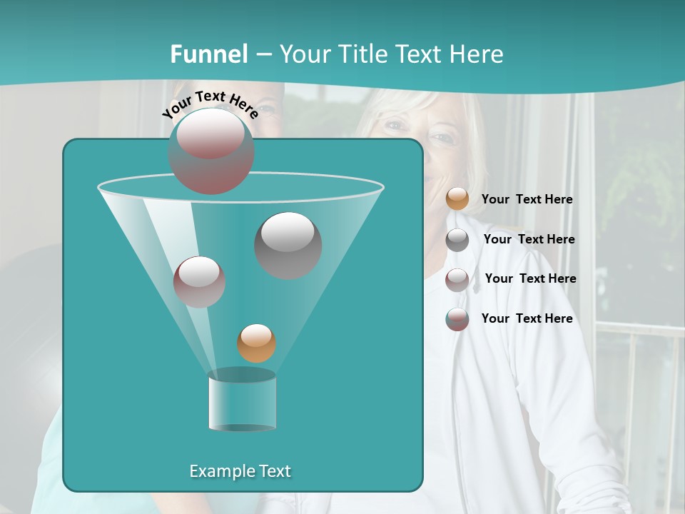A Couple Of Women Standing Next To Each Other PowerPoint Template