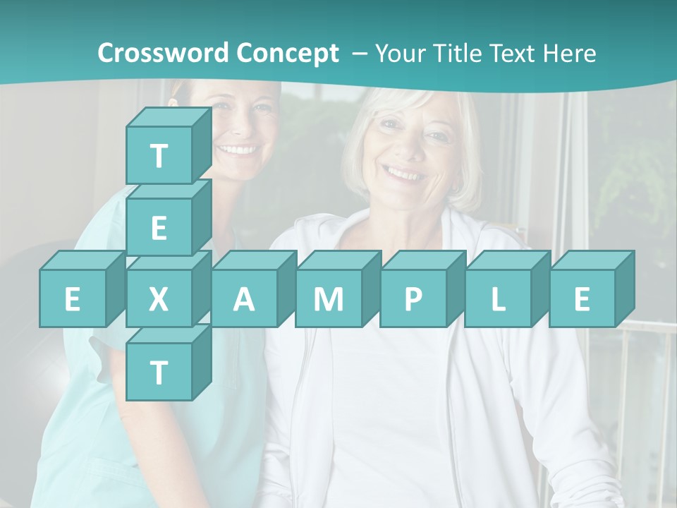 A Couple Of Women Standing Next To Each Other PowerPoint Template