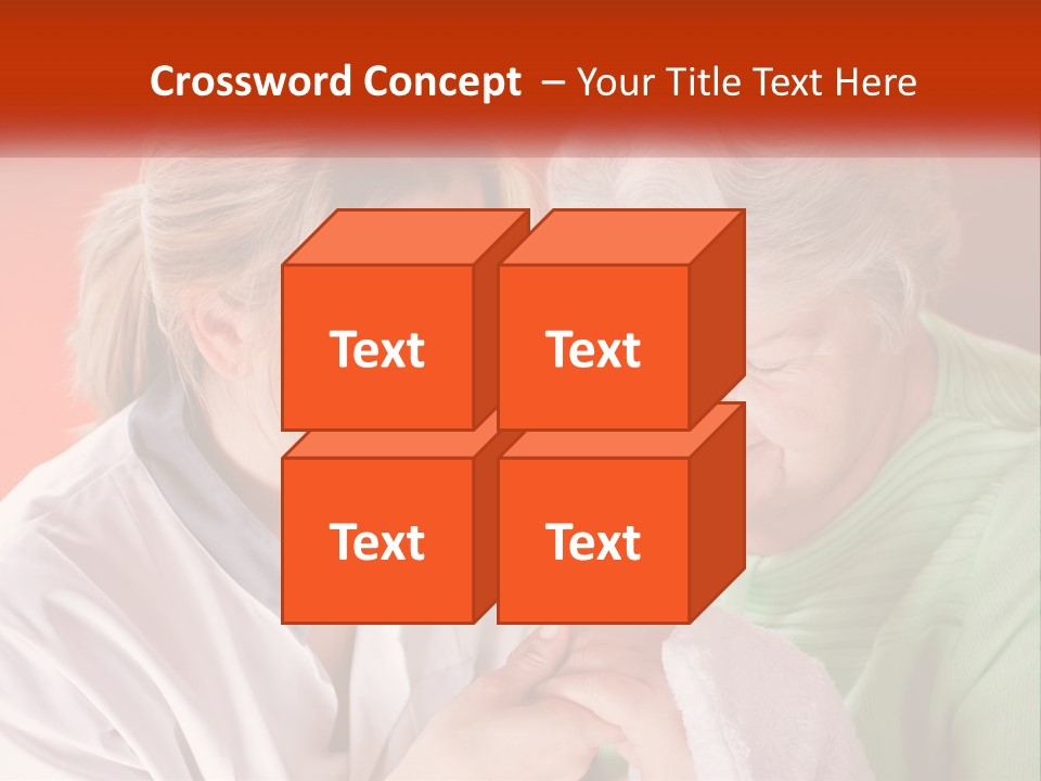 A Woman And An Older Woman Looking At A Cell Phone PowerPoint Template