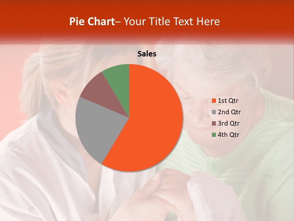 A Woman And An Older Woman Looking At A Cell Phone PowerPoint Template