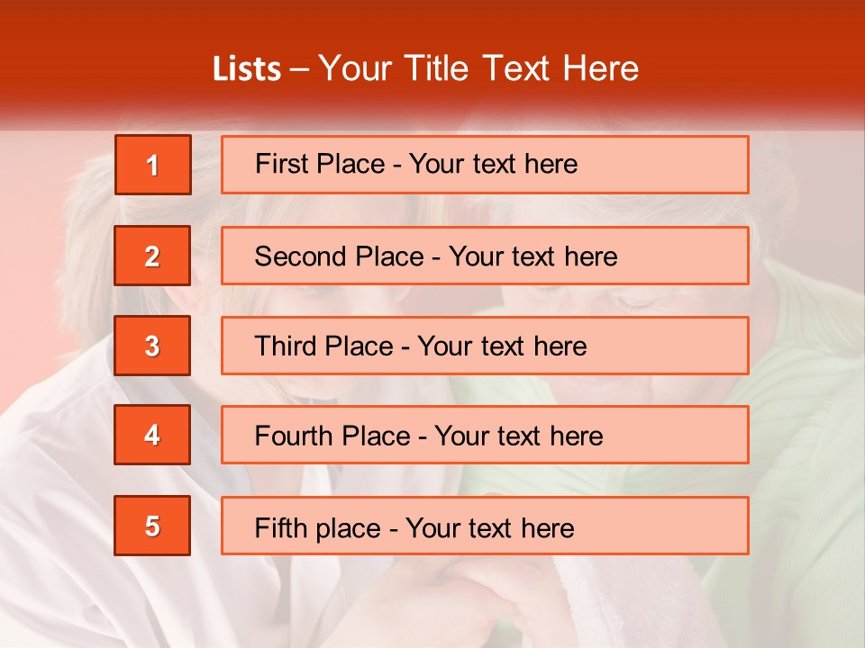 A Woman And An Older Woman Looking At A Cell Phone PowerPoint Template