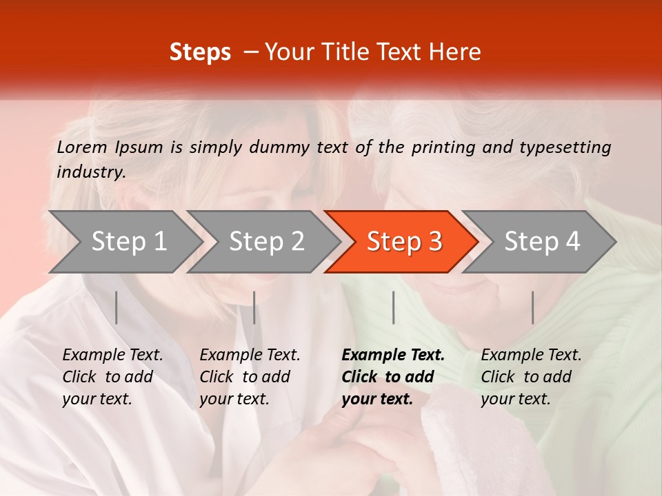 A Woman And An Older Woman Looking At A Cell Phone PowerPoint Template