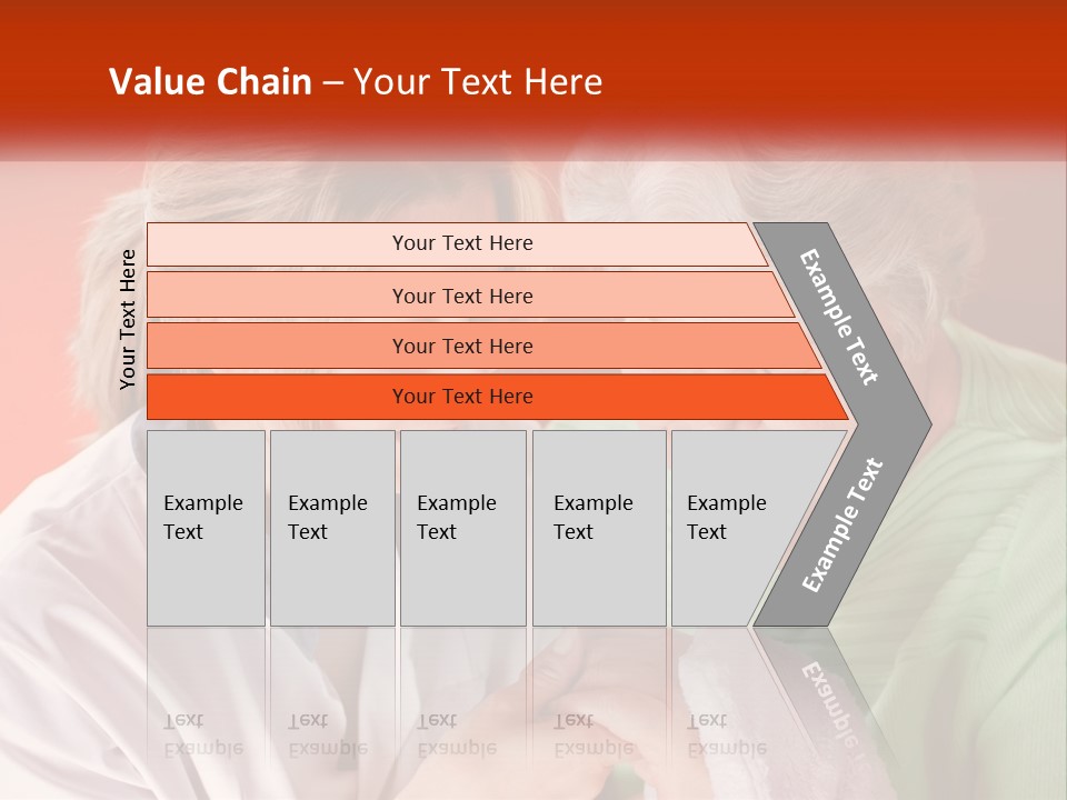 A Woman And An Older Woman Looking At A Cell Phone PowerPoint Template