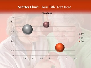 A Woman And An Older Woman Looking At A Cell Phone PowerPoint Template