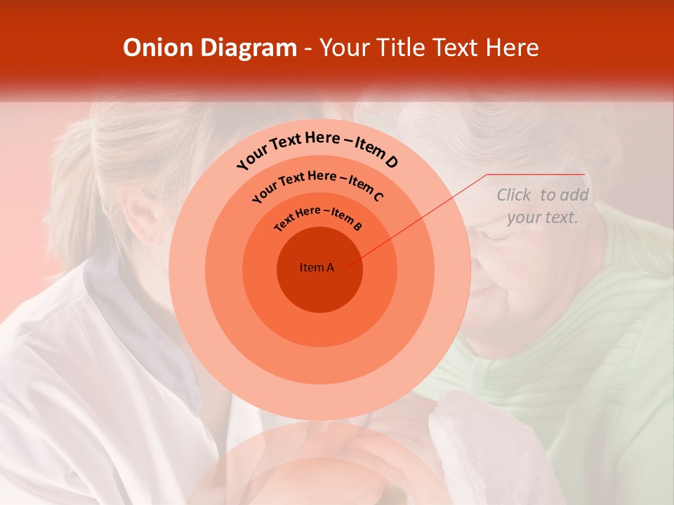 A Woman And An Older Woman Looking At A Cell Phone PowerPoint Template