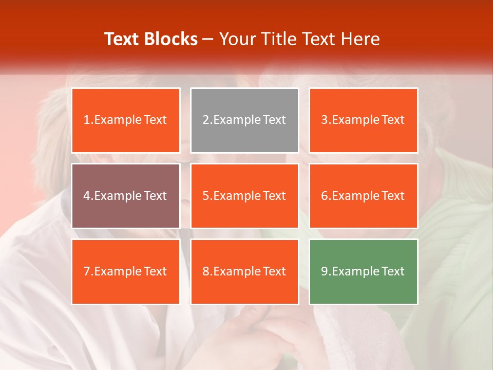 A Woman And An Older Woman Looking At A Cell Phone PowerPoint Template