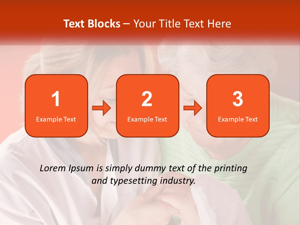 A Woman And An Older Woman Looking At A Cell Phone PowerPoint Template