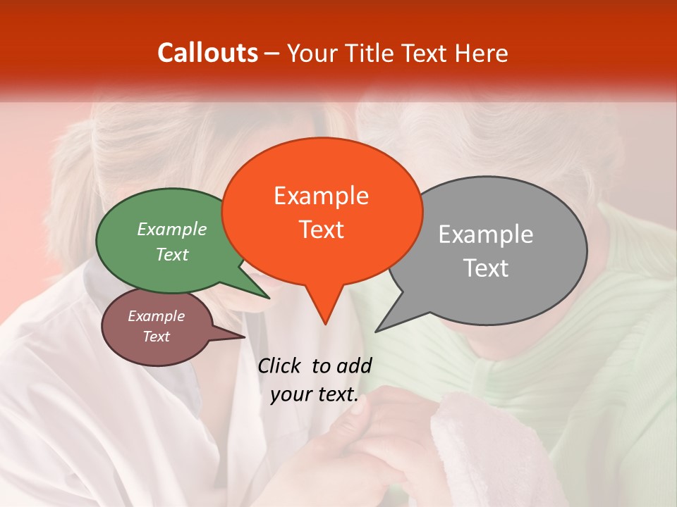 A Woman And An Older Woman Looking At A Cell Phone PowerPoint Template
