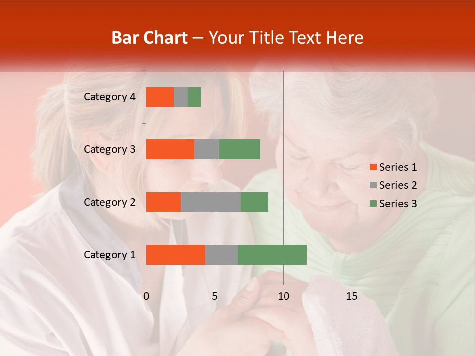 A Woman And An Older Woman Looking At A Cell Phone PowerPoint Template