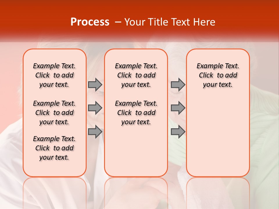 A Woman And An Older Woman Looking At A Cell Phone PowerPoint Template