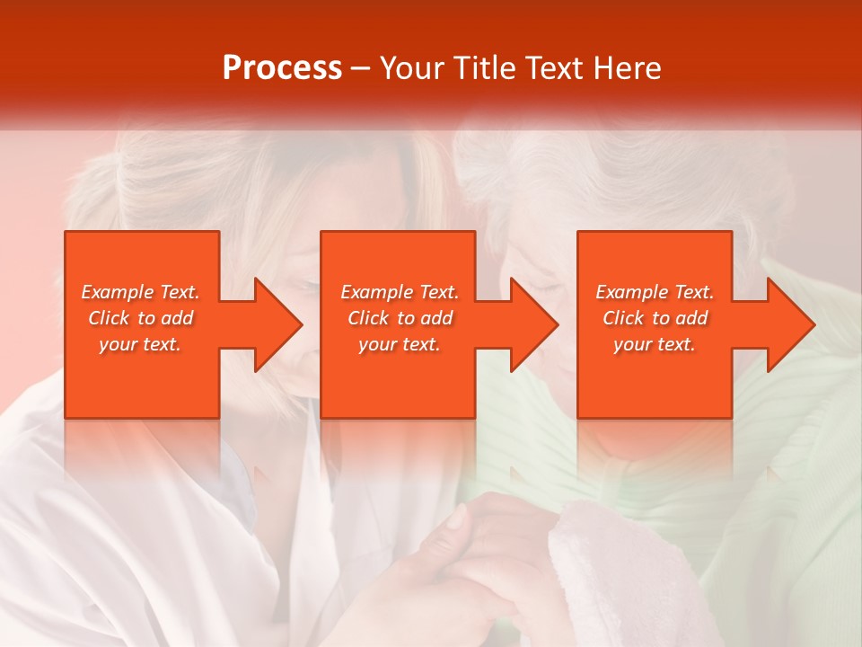 A Woman And An Older Woman Looking At A Cell Phone PowerPoint Template