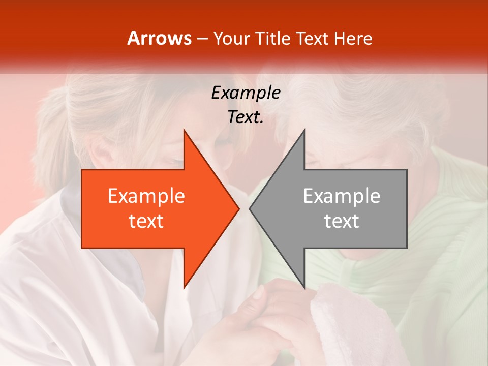 A Woman And An Older Woman Looking At A Cell Phone PowerPoint Template