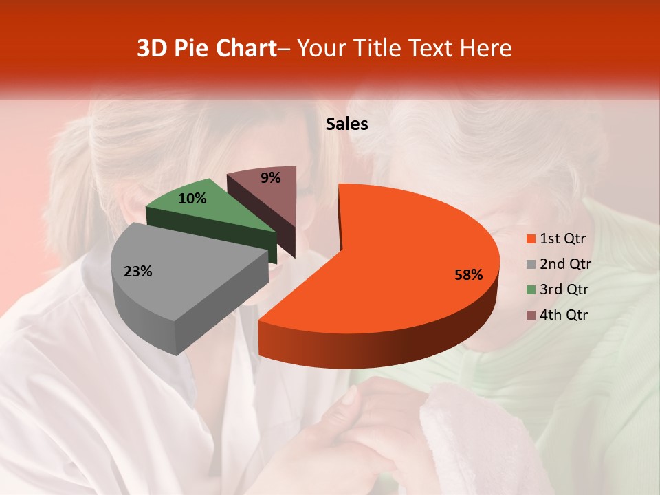 A Woman And An Older Woman Looking At A Cell Phone PowerPoint Template