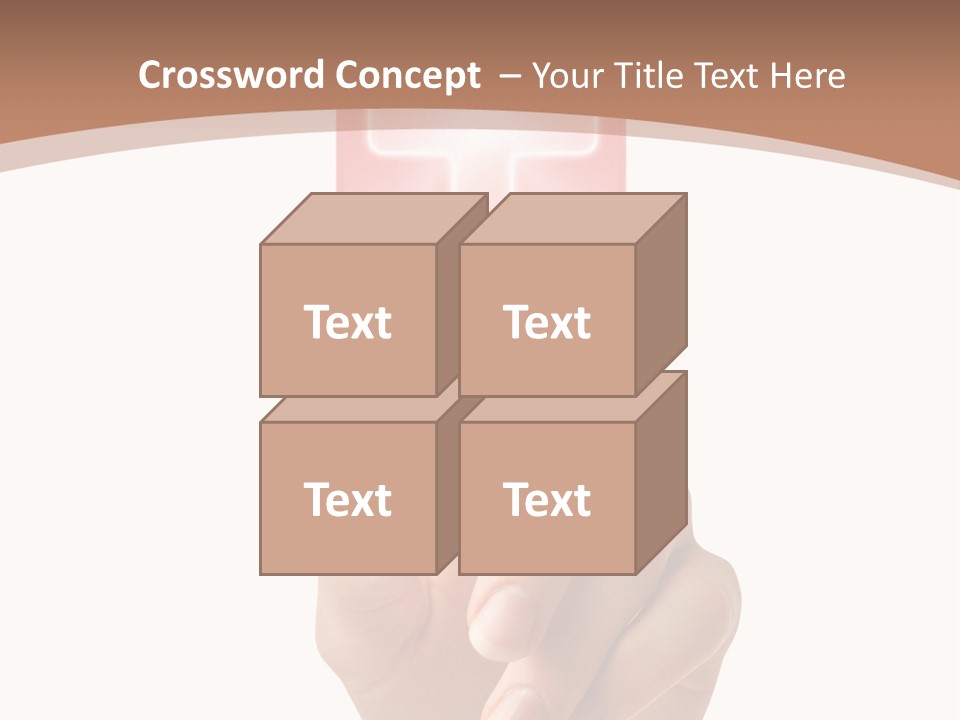A Person Touching A Button With A Cross On It PowerPoint Template