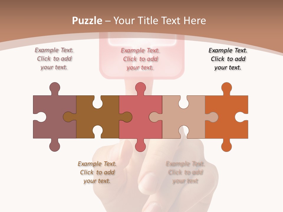 A Person Touching A Button With A Cross On It PowerPoint Template