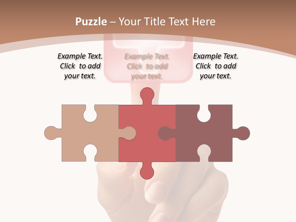 A Person Touching A Button With A Cross On It PowerPoint Template