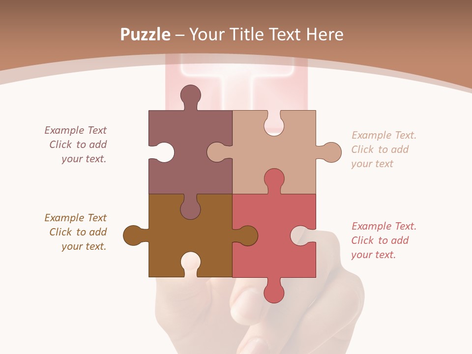 A Person Touching A Button With A Cross On It PowerPoint Template