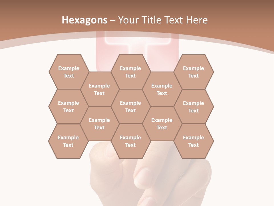 A Person Touching A Button With A Cross On It PowerPoint Template