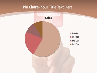 A Person Touching A Button With A Cross On It PowerPoint Template
