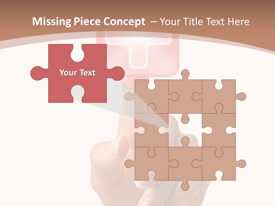 A Person Touching A Button With A Cross On It PowerPoint Template