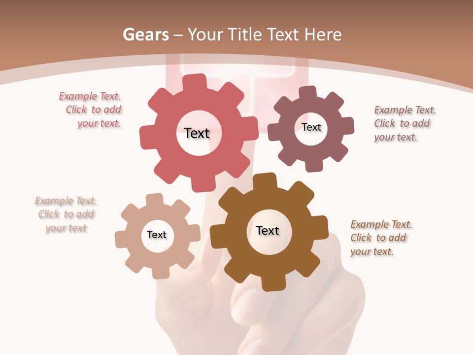 A Person Touching A Button With A Cross On It PowerPoint Template