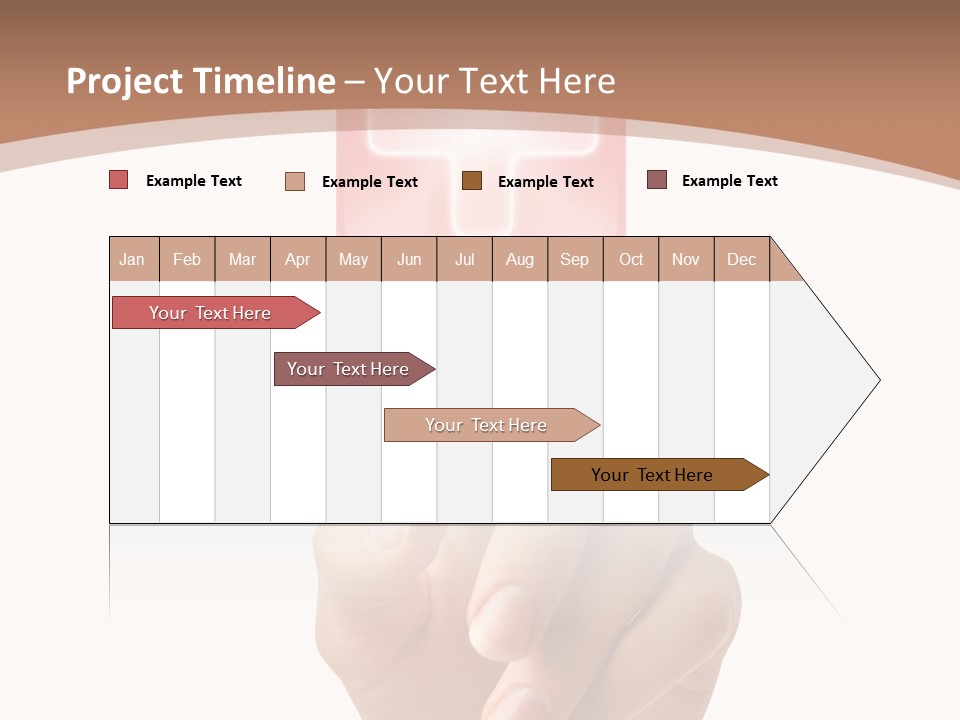 A Person Touching A Button With A Cross On It PowerPoint Template