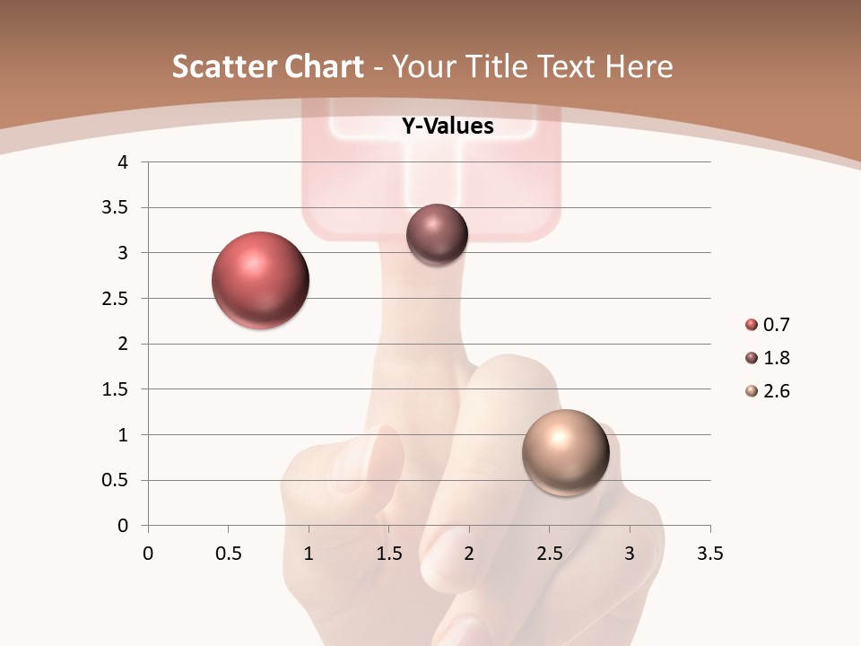 A Person Touching A Button With A Cross On It PowerPoint Template