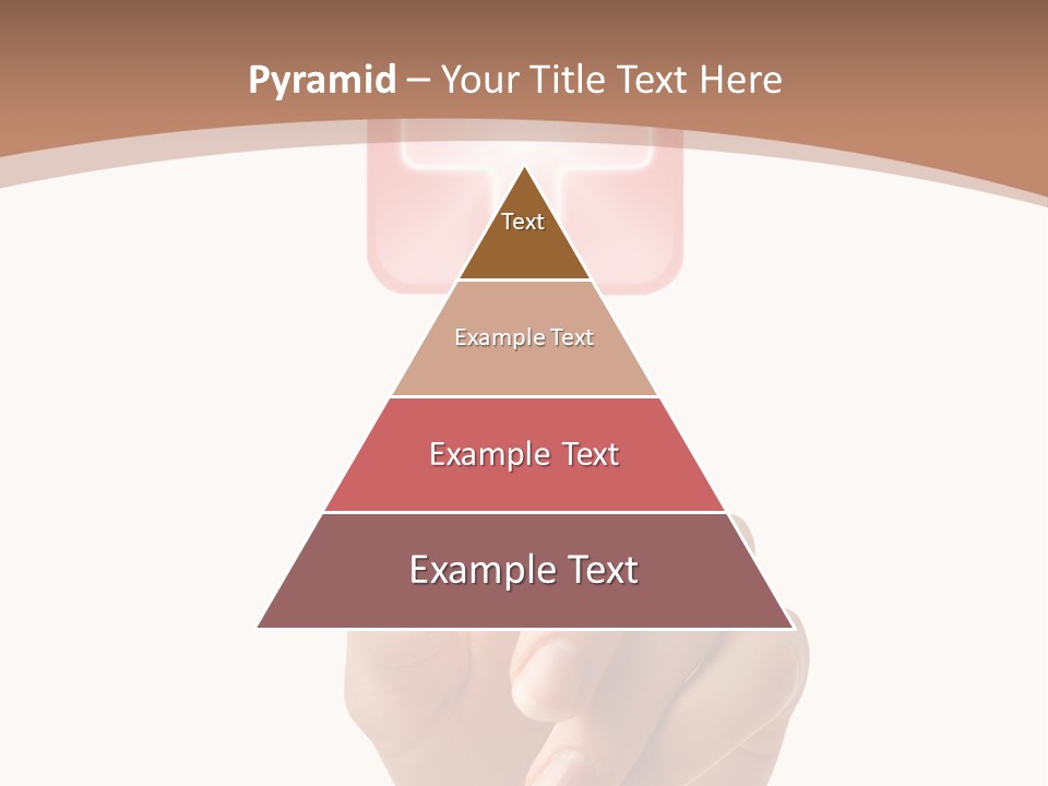 A Person Touching A Button With A Cross On It PowerPoint Template