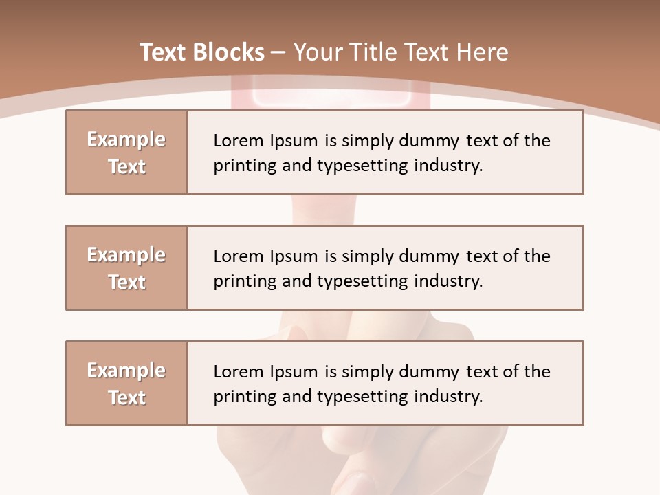 A Person Touching A Button With A Cross On It PowerPoint Template