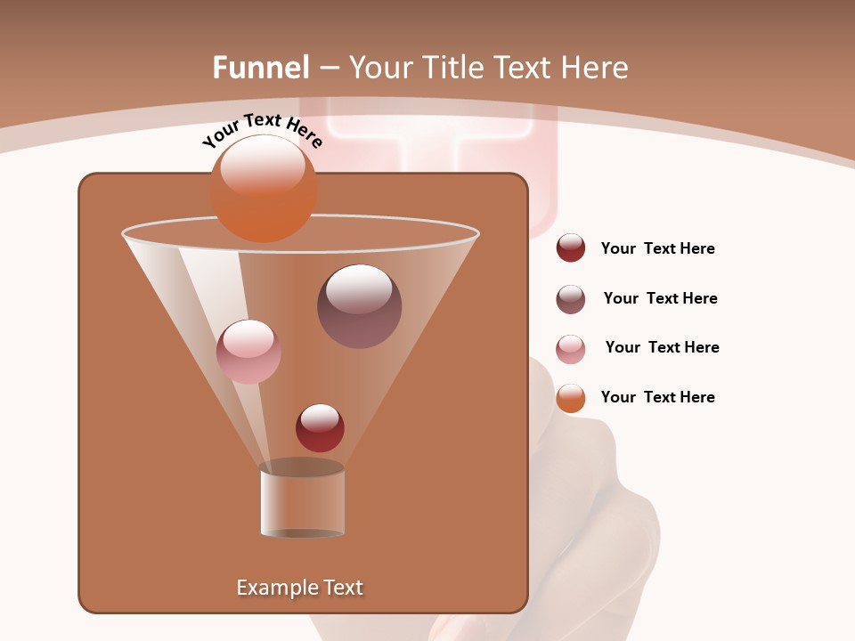 A Person Touching A Button With A Cross On It PowerPoint Template