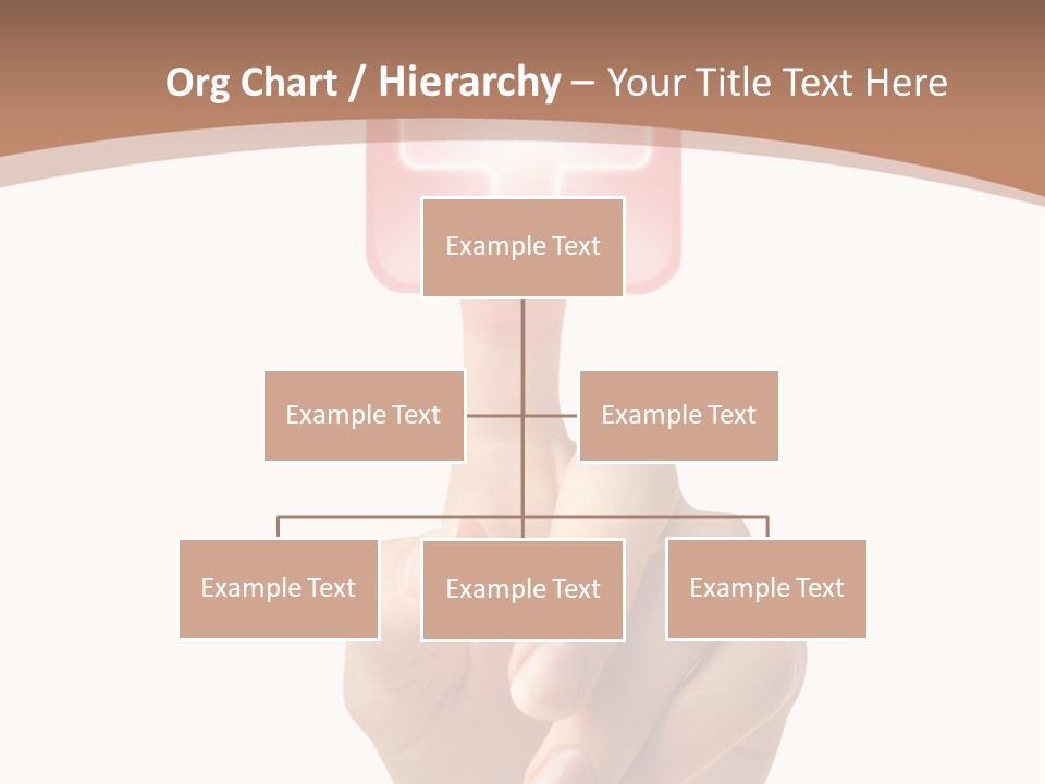 A Person Touching A Button With A Cross On It PowerPoint Template