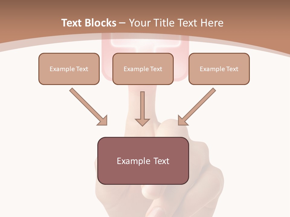 A Person Touching A Button With A Cross On It PowerPoint Template