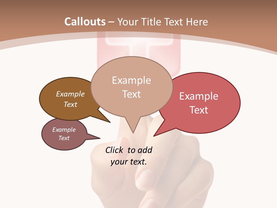 A Person Touching A Button With A Cross On It PowerPoint Template