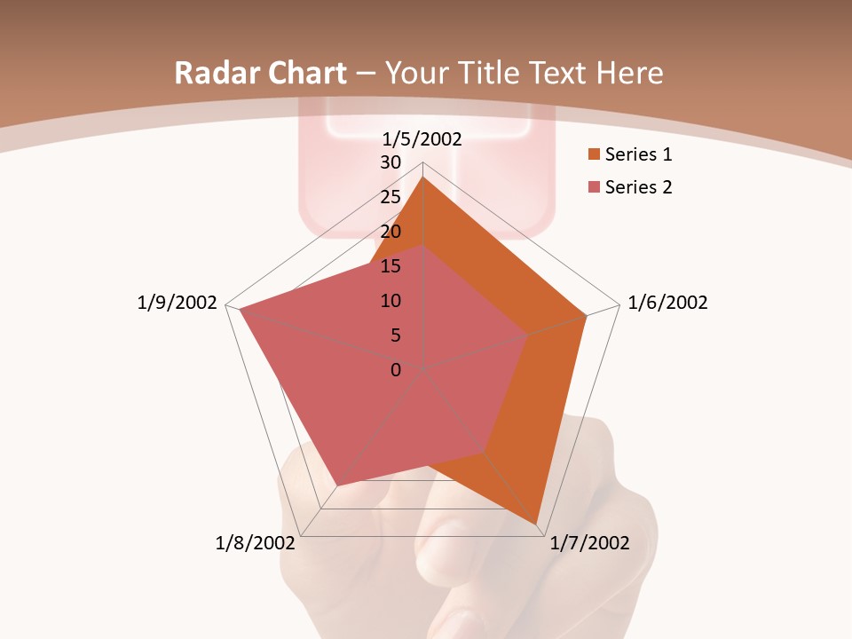 A Person Touching A Button With A Cross On It PowerPoint Template
