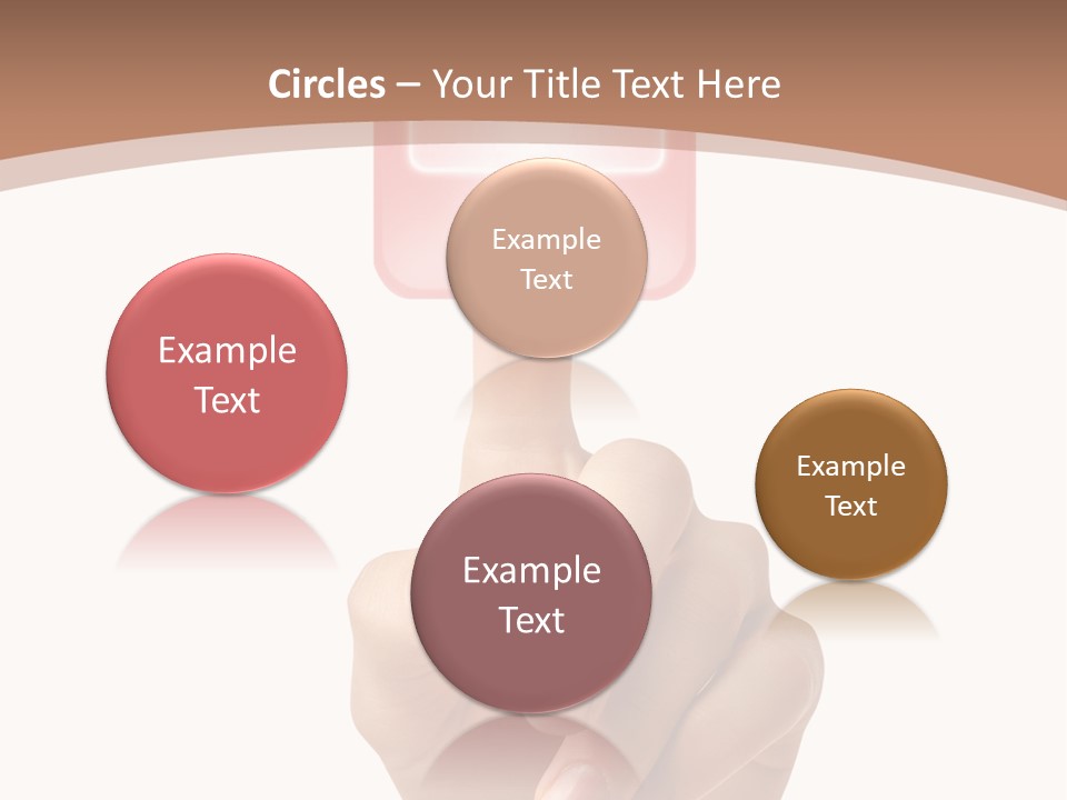 A Person Touching A Button With A Cross On It PowerPoint Template