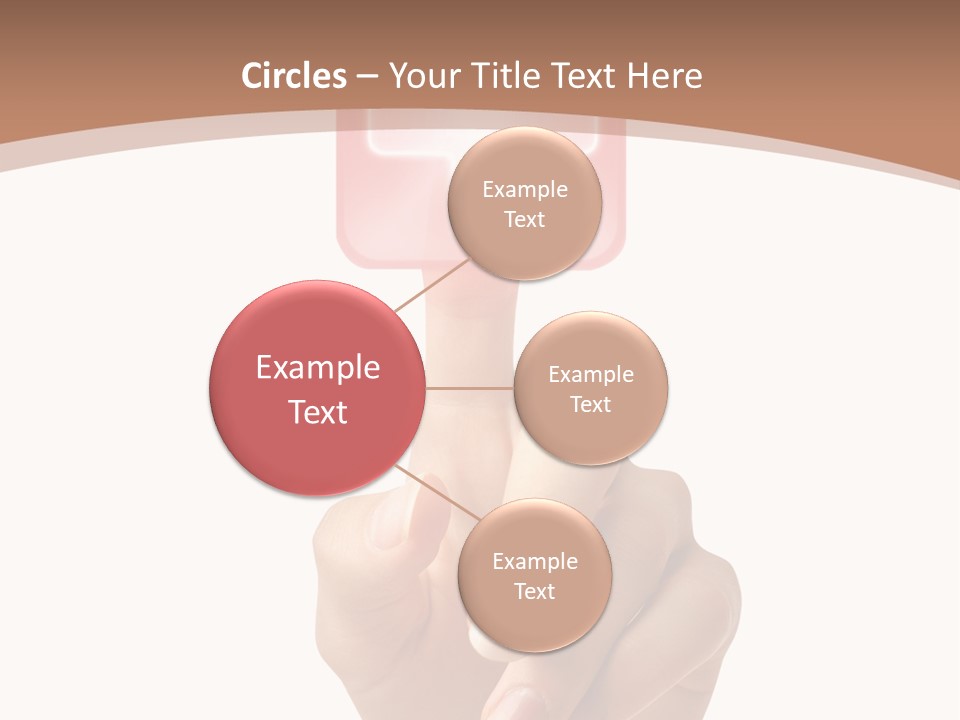 A Person Touching A Button With A Cross On It PowerPoint Template