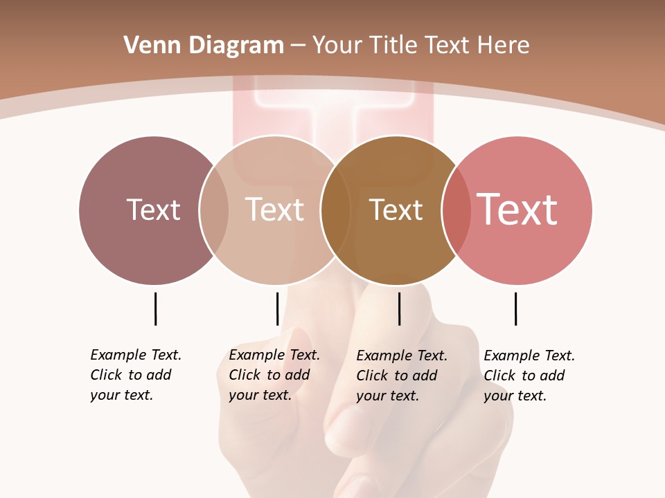 A Person Touching A Button With A Cross On It PowerPoint Template