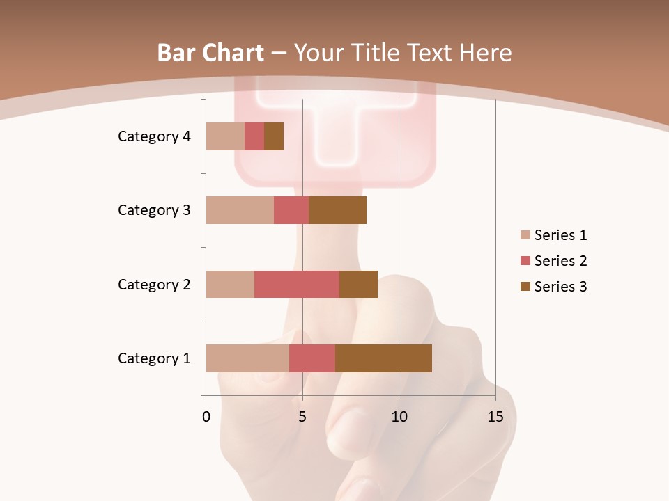 A Person Touching A Button With A Cross On It PowerPoint Template