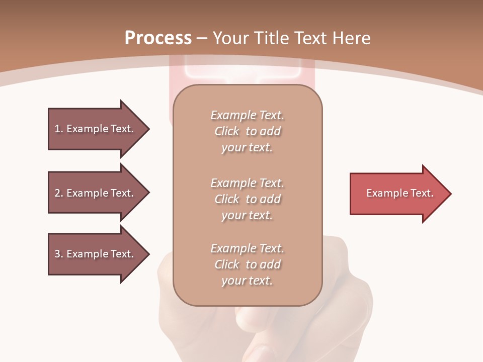 A Person Touching A Button With A Cross On It PowerPoint Template