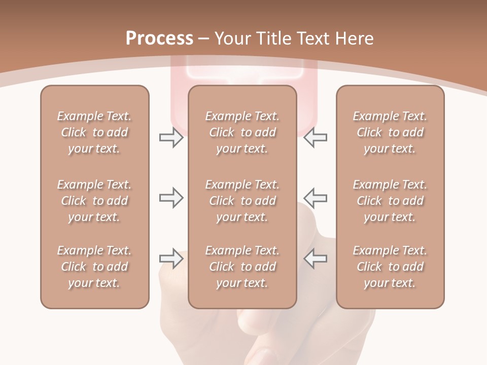 A Person Touching A Button With A Cross On It PowerPoint Template
