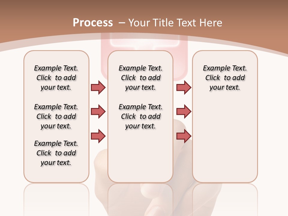 A Person Touching A Button With A Cross On It PowerPoint Template